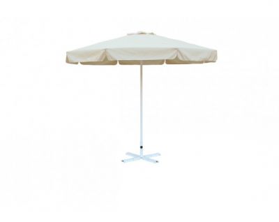 зонт уличный митек d2,5 м  круглый с воланом, стальной с подставкой