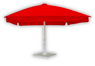 зонт уличный с воланом митек 4,0х4.0 м  стальной каркас, с подставкой