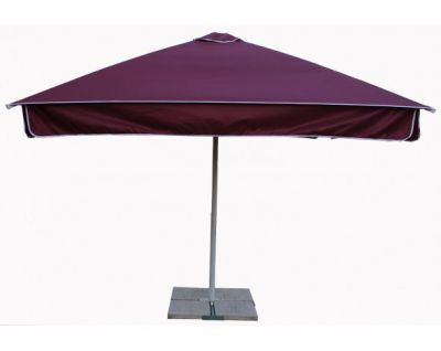 зонт уличный с воланом митек 2,5х2,5 м  стальной каркас, с подставкой,стойка 50мм.