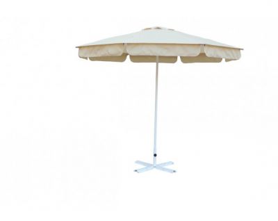 зонт уличный митек d2,5 м  круглый с воланом, алюминий, с подставкой