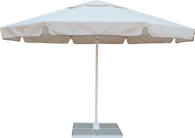 зонт уличный с воланом митек 4,0м круглый, стальной каркас, с подставкой