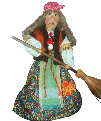 русская кукла "баба яга"